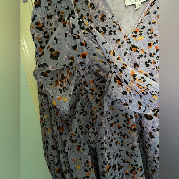 & Other Stories Peasant Flounce Tiered A-Line Mini Printed Dress - Picture 4 of 7